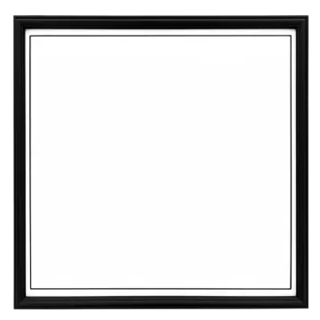 a black frame on a white background