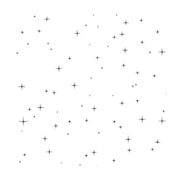 a black and white image of stars