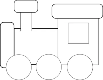 a black and white image of a train
