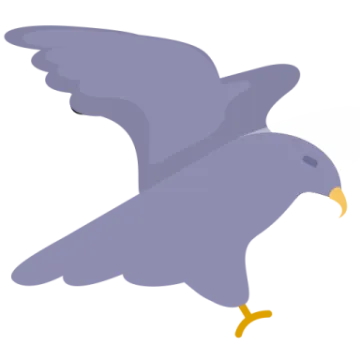 a bird in flight