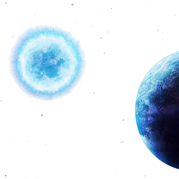 an image of a blue planet with a white background