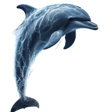 a dolphin jumping out of the water