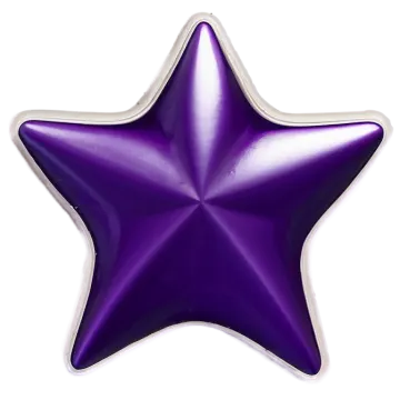 purple star foil balloon