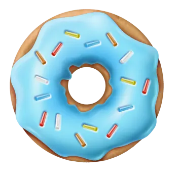 a donut with pills on it