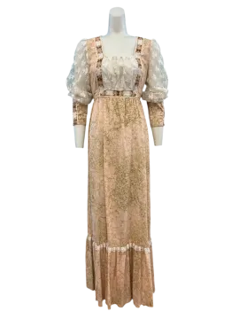 a dress with a floral pattern on it