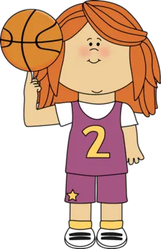 a girl holding a basketball ball in her hand