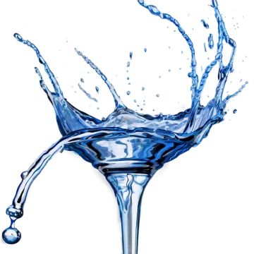 a splash of water