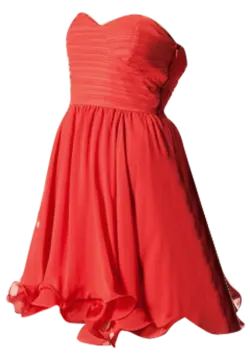 a red dress on a white background