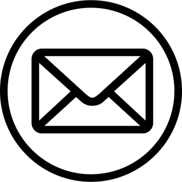 a black and white email icon