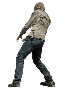 a man in jeans and a shirt is walking