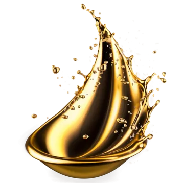 a splash of liquid on a white background