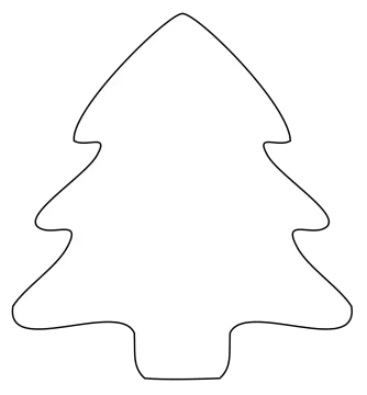 printable christmas tree template