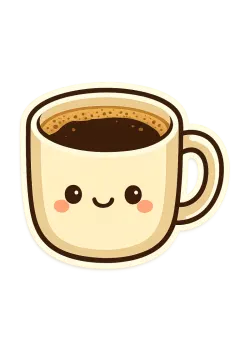 a cup of coffee with a smiling face