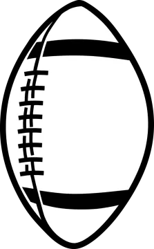 a black and white football ball