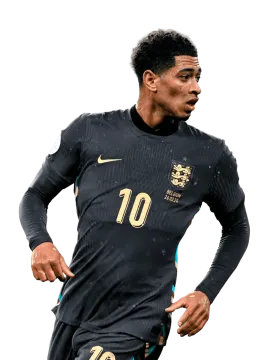 a man in black and gold soccer uniform running