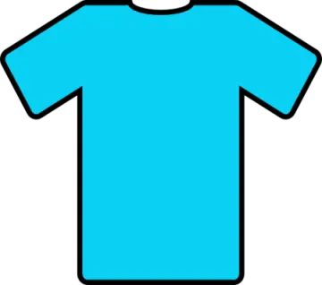 a blue t - shirt
