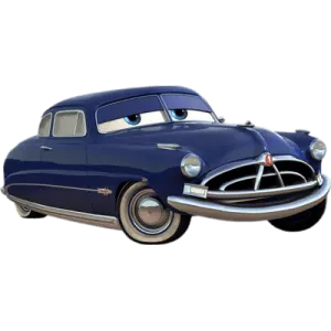 a blue car with a white background