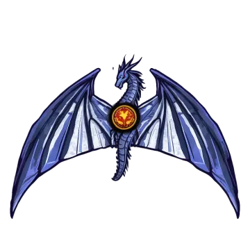 an image of a dragon with wings