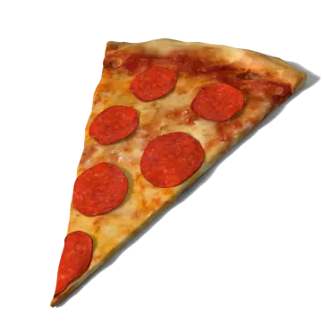 a slice of pizza