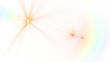 an image of the sun and planets