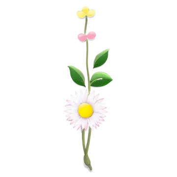 a white flower with pink and yellow petals