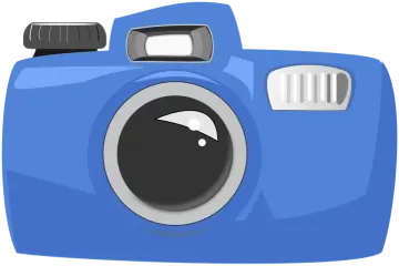 an image of a blue camera
