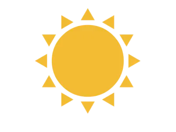 a yellow sun icon