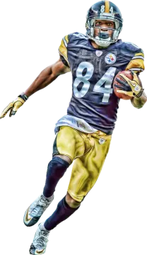 a football player running with the ball