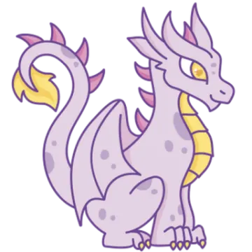 a cartoon drawing of a dragon