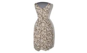 a dress with a floral pattern on it