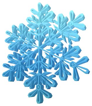a bunch of blue snow flakes
