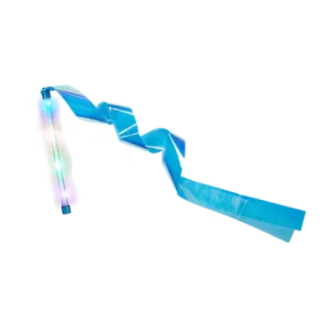 a blue ribbon on a white background