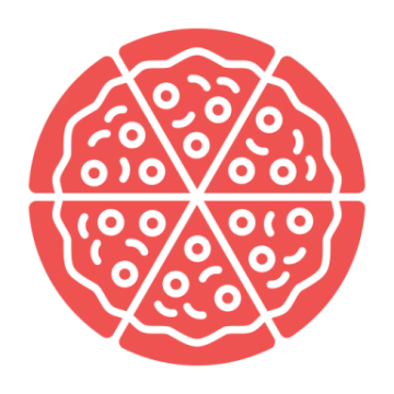 a pizza with three slices cut into it