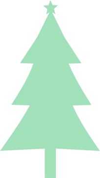 a green christmas tree on a white background