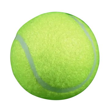 a tennis ball on a white background