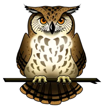 an owl sitting on top of a tree branch