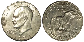 a silver coin with an image of a man on it