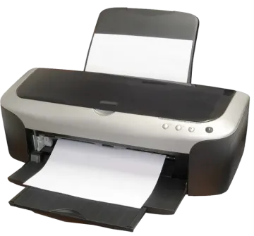 a printer that is sitting on top of a paper