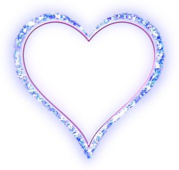 a white heart with blue and pink flowers on it