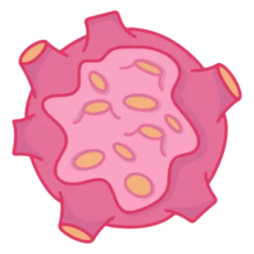 an illustration of a cancer cell