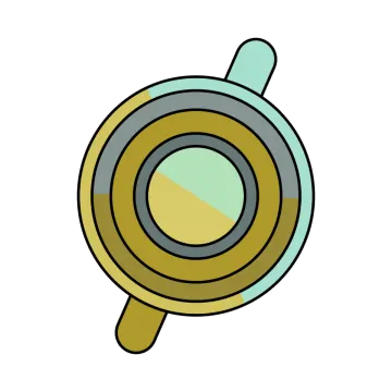a cup with a saucer on it