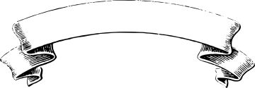 a black and white drawing of a scroll