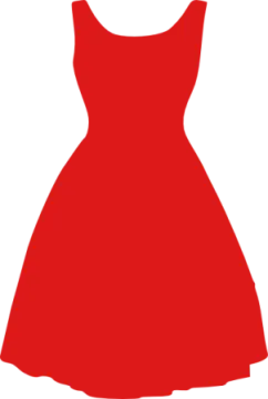 a red dress