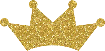 a gold crown on a white background