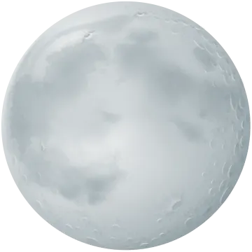 a full moon on a white background