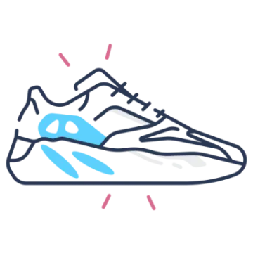 a pair of running shoes