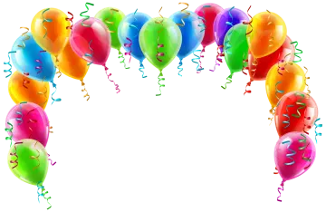 a bunch of balloons on a white background