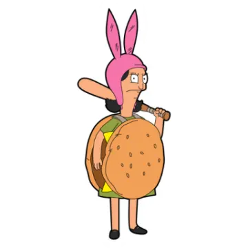 a cartoon character wearing a bunny costume