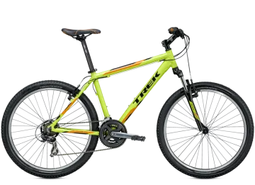 a mountain bike on a white background