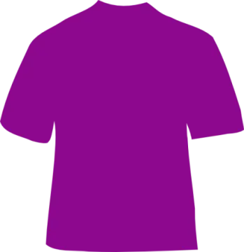 a purple t - shirt on a white background